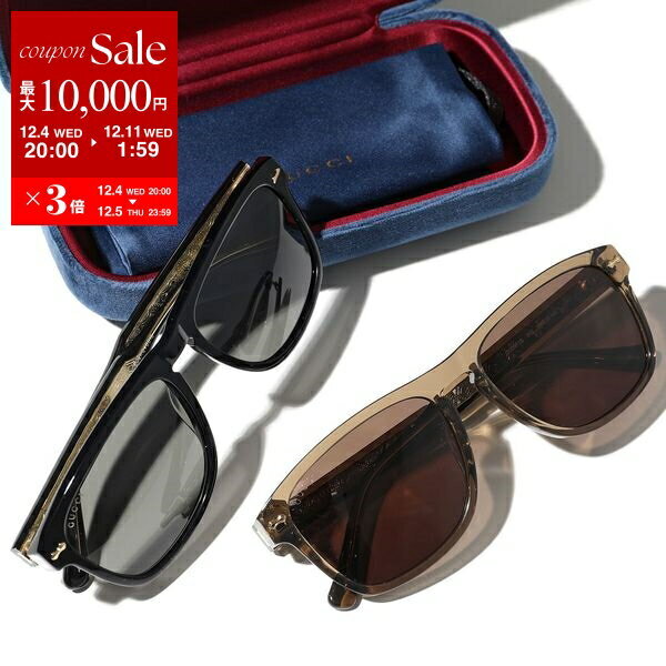 【SUMMER SALE】グッチ　サングラス GUCCI Gucci Sunglasses GG0911S Men's Square Logo 2 Colors