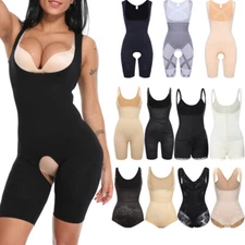 Women Shapewear Bodysuits Shaping Tummy Control Full Body Shaper Open Bust Faja