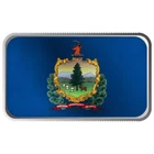 1 oz United States Flags Series - VERMONT - Full Color .999 Silver Bar