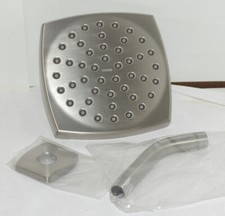 Moen Spot Resist Brushed Nickel Square Shower Head Arm Flange Kit