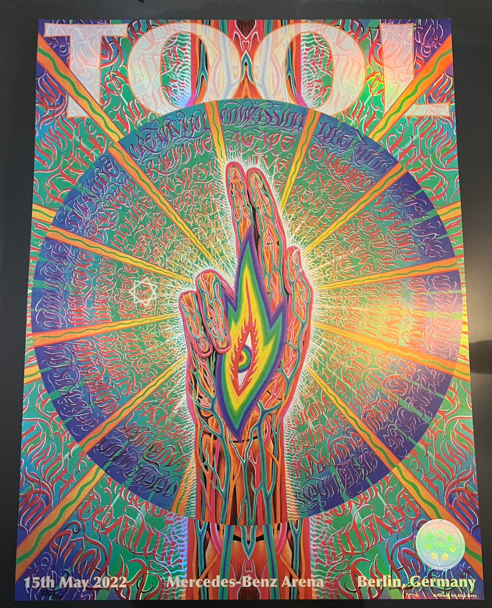 Tool Concert Poster Berlin 15th May 2022 by Alex Grey Blessing