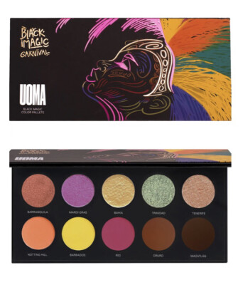 UOMA Beauty, schwarz magisch luxuriöse Augenpalette Karneval, neu mit Box