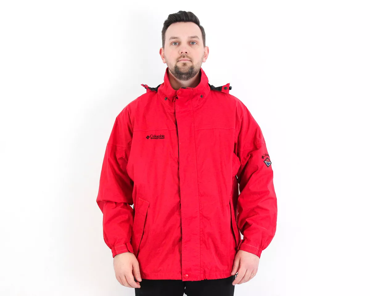 Columbia red best sale coat