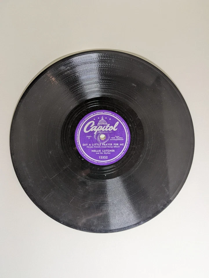 Nellie Lutcher Say A Little Prayer For Me / My New Papa's - Capitol 15352 V+ 78 - Изображение 2 из 4