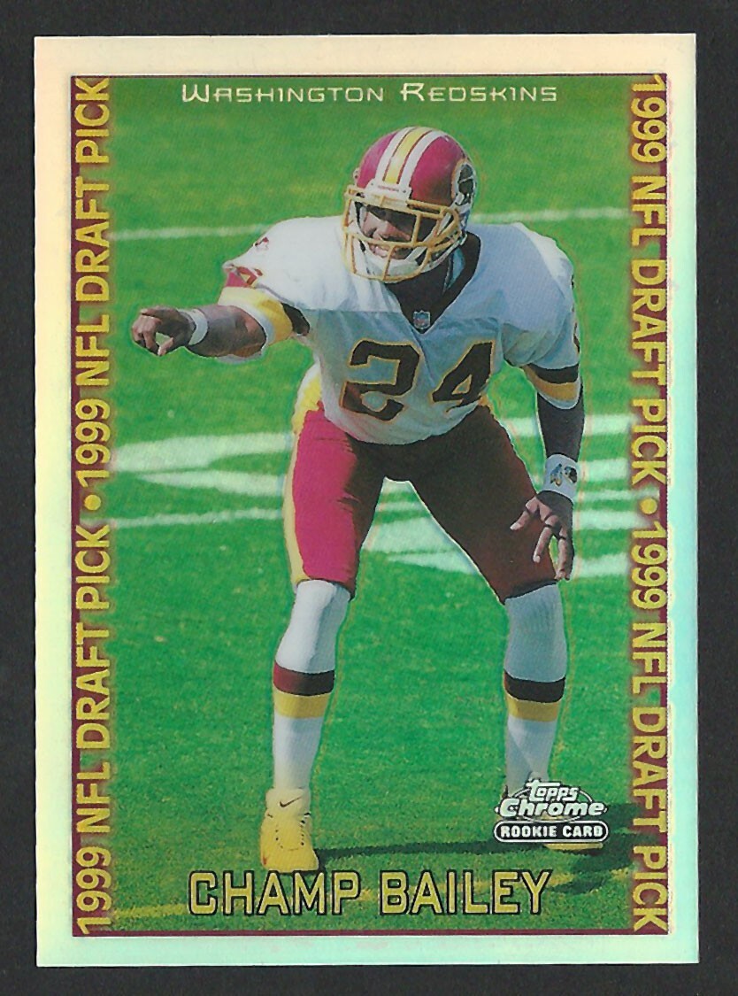 1999 Topps Chrome REFRACTOR #160 CHAMP BAILEY Washington Redskins ROOKIE