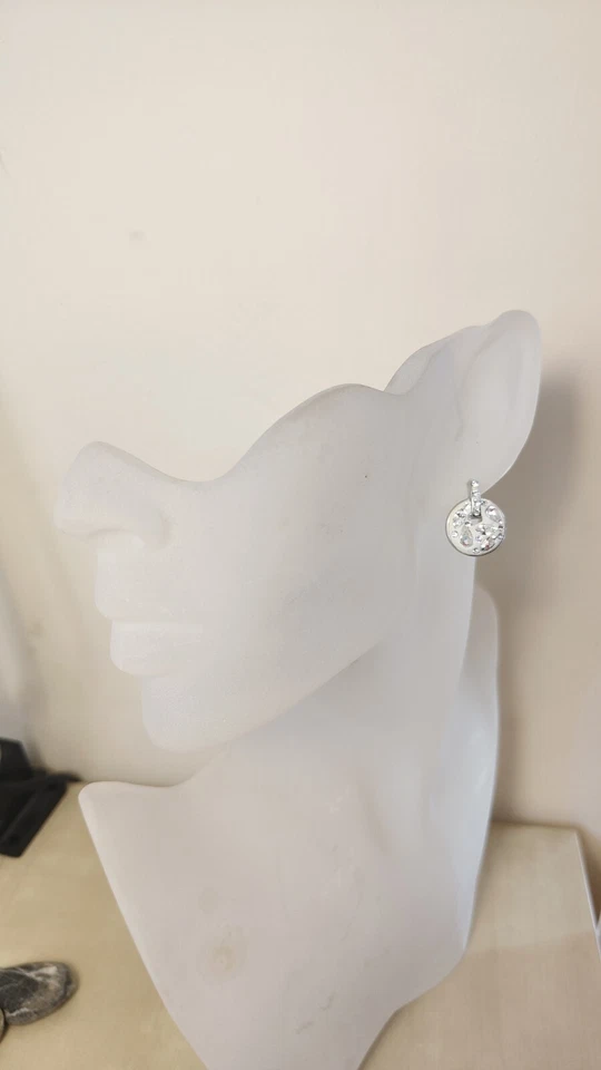 Orecchini argento 925 donna con Ciondolo Zirconi Bianco Silver - Immagine 3 di 4