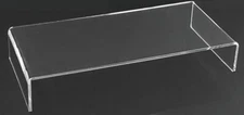 T'z Tagz 3mm Thick 3.5 Inches High Clear Acrylic Riser Display Stand Packs of 12