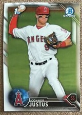 2016 Bowman Draft Picks & Prospects Chrome Connor Justus Los Angeles Angels