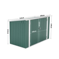6FT/7ft Large Bicycle Bike Shed Storage Tool Container Patio Bin Store Lockable