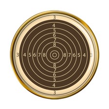Klein Bore Rifle Ziel Anstecker Abzeichen