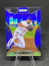 Rowdy Tellez RC 2019 Prizm Blue Jays Rookie Baseball Card #10 Blue SP Parallel. rookie card picture