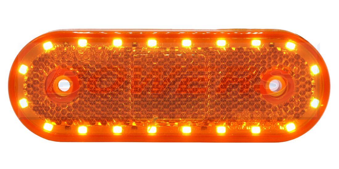 WAS W135 12v/24v Amber LED Combined Side Marker and Indicator Light Lamp Trailer