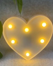 Heart Shaped nightlight valentines Bedroom Decor Beautiful