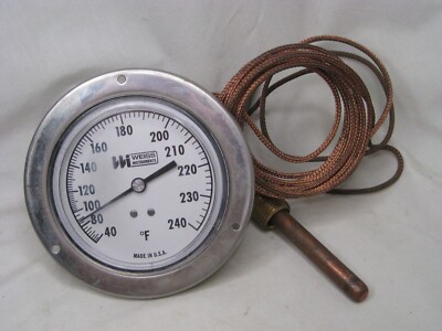 pre-owned WEISS INSTRUMENTS 40- 240° F   03-07   Temperature gauge w/ probe