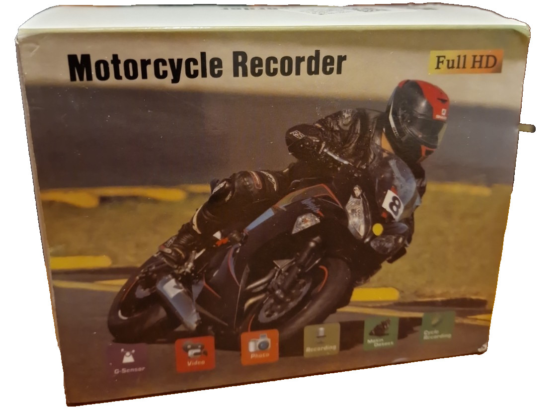 Kit Sensore G Doppia Fotocamera Full HD Registratore Moto Dash Cam Nuovo Record
