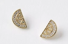 LOFT Pave SWEET Lemon Stud Earrings