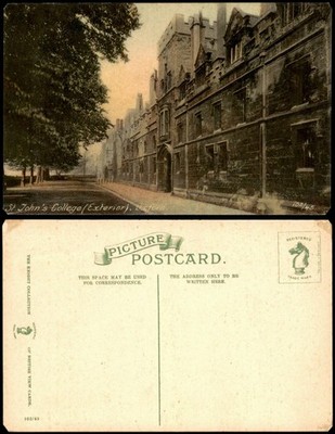 Postcard Oxford St. John's College (Exterior) 1910