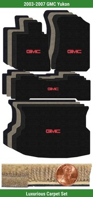 Lloyd Custom Luxe Carpet Mat Set for 2003-2007 GMC Yukon w/Logo (4 pieces) #PRZ