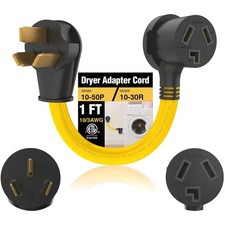 3 Prong to 3 Prong Dryer Adapter Compatible with Nema 10-50p to 6-30r 240v 50