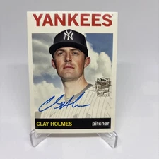 2023 Topps Archives Clay Holmes Fan Favorites Auto #64FF-CH Yankees