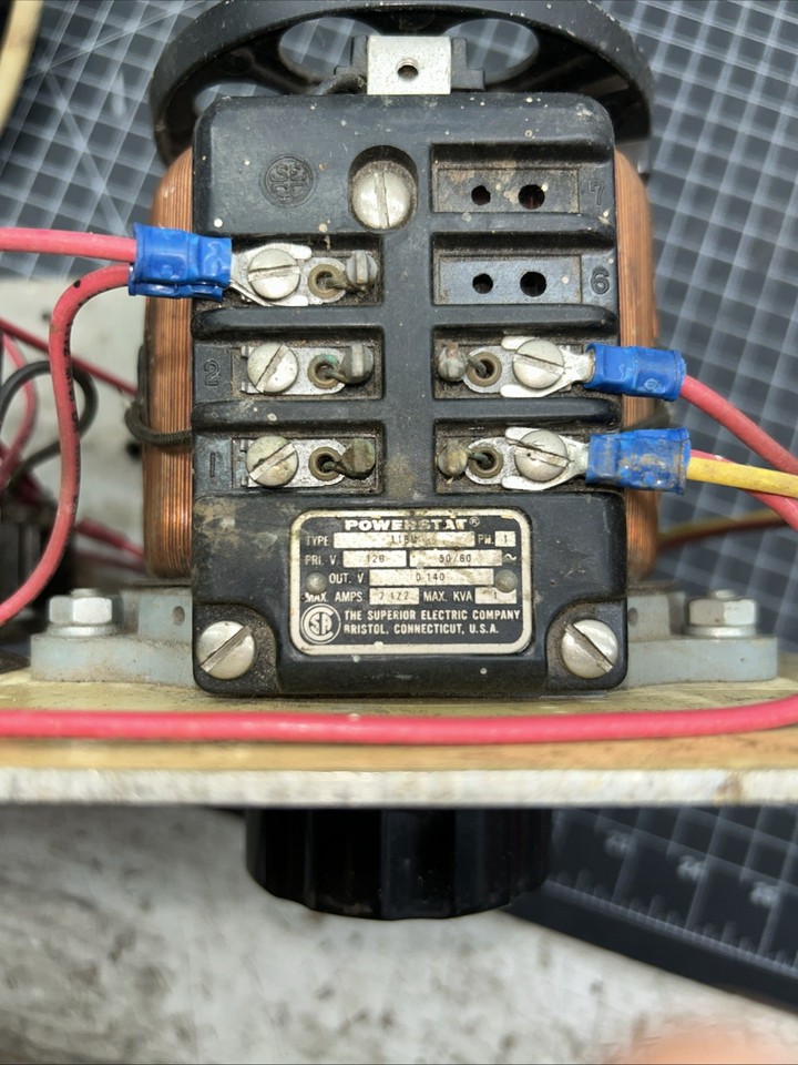 Vintage Homemade Powerstat Variac with Weston Amp and Voltage Meters | eBay