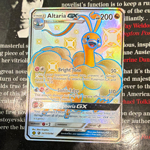 Altaria GX SV77/SV94 Hidden Fates Shiny Vault Full Art Holo Shiny Rare ENG
