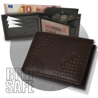 Herren Damen Echt Leder Rfid Slim GeldböRse Portemonnaie Geldbeutel Brieftasche