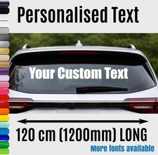 X Large Custom Text Sticker 1200mm / 120cm Personalised Car Van Window