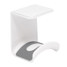 1Pcs ABS Plastic Headphone Stand Hanger, Hanging Headset Under Desk White