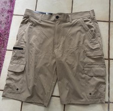 New Men s 36 Iron Co Hybrid Cargo Shorts Fishing Golf Flex