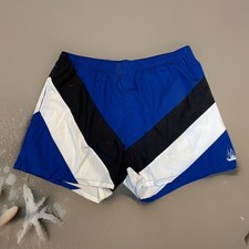 Vintage Sportime Swim Trunks Bathing Suit Men's XL Blue Colorblock Vacation