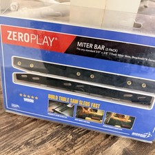 Micro Jig ZeroPlay Miter Bar 2-Pack Black Table Saw Sled Adapter Kit USA