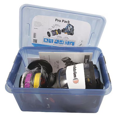 Sundstrom Safety Pro Pack Sr 200 Full Face Respirator Kit, 2 Cartridges