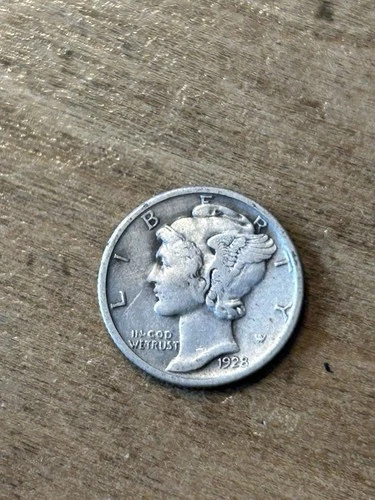 1928 Mercury Dime VF+