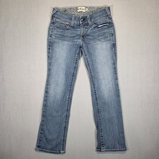 Ariat Jeans Womens 31L Blue REAL Denim Mid Rise Straight Medium Wash Western