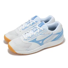 Mizuno Cyclone Speed 5 White Blue Gum Men Unisex Volleyball Shoes V1GA2580-58