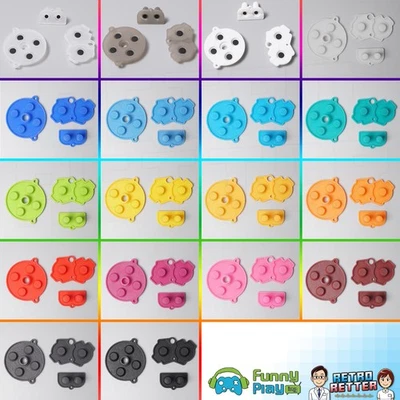 FunnyPlaying GBA Silikon Kontakt Pads Set Gummi - alle Farben - GameBoy Advance
