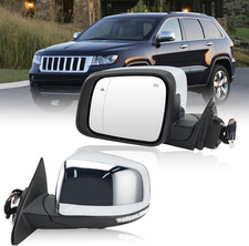 Left Driver Side Mirror Compatible with Jeep Grand Cherokee 2011-2021 WK Mirrors