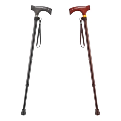 Russka Gehstock Holz Fritzgriff verstellbar Spazierstock Wanderstock Gehhilfe - Bild 1 von 4