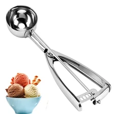 Ice Cream Scoop, Cookie Scoop, 18/8 Stainless Steel Cookie Scooper, Cookie Sc...