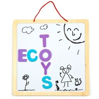 5903089069805 Tablica Edukacyjna 3W1 Magnetyczna Kredowa Literki Ecotoys Ecotoys