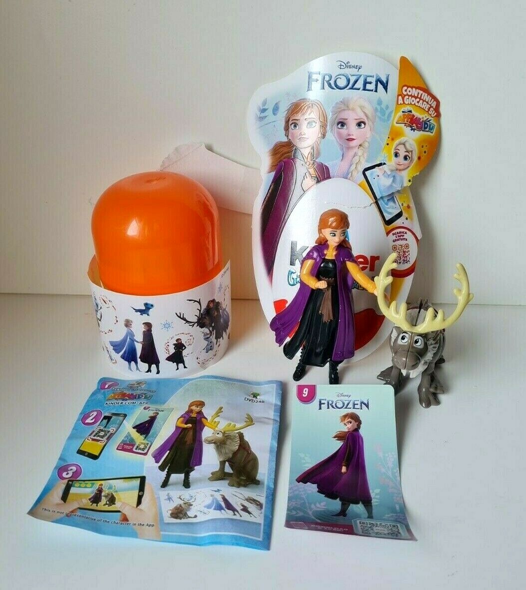 KINDER FERRERO GRAN SORPRESA UOVO PASQUA 2022 DISNEY FROZEN ANNA