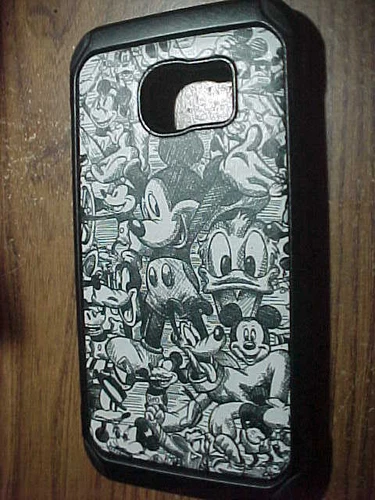 Disney Custom-Made Phone Case For Samsung Galaxy S 7 Edge--Mickey and Pluto