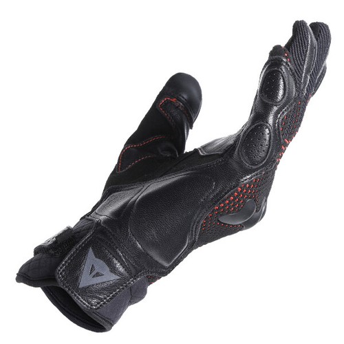Dainese Unruly ERGO-TEK Short Motorcycle Gloves - Black/Red - Picture 3 of 12