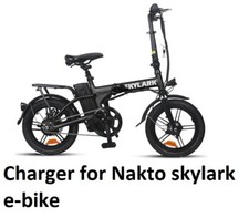   ac adapter battery Charger for 36V NAKTO Skylark ranger Electric Bike