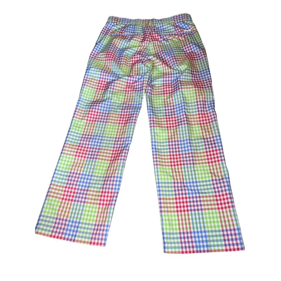 Izod Gingham Blue, Pink, Green Golf Pants Men Size 30/29 - Image 4 of 4