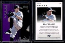 2024 Leaf ROOKIE CHASE BURNS #R-03 RC WAKE FOREST 9/10 PURPLE!!!