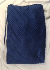 Degrees of Comfort Kids Weighted Blanket 10 Pounds with Cover Navy Blue