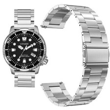 For Citizen BN0150-28E E168-S126703 BN0151-09L Watch Band Stainless Steel Solid