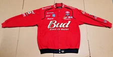 NASCAR Chase Authentics Dale Earnhardt Jr Bud King Of Beers Racing Jacket Sz XL